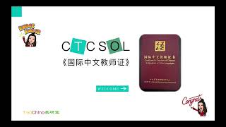 002CTCSOL《国际中文教师证》笔试考题和知识点精讲