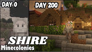 [ FULL MOVIE ] 200 Days Minecolonies Shire Days 1 - 200