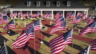 Ringgold honors Veterans with American flags around the town