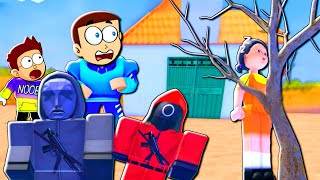 Roblox Squid Game Escape Teamwork Obby | Shiva and Kanzo Gameplay