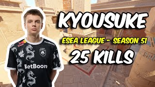 kyousuke (25/11) vs Illuminar Gaming (Anubis) ESEA League - Season 51 | CS2 POV