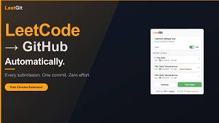 LeetGit — Auto Sync LeetCode Submissions to GitHub | Full Setup & Demo