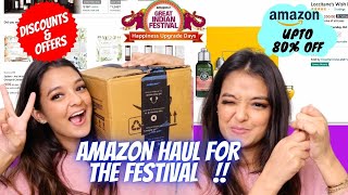 Amazon great Indian festival haul😍 | Gifts for mummy this Diwali gift🛍🎁| upto 80% off