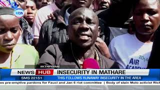 Mathare residents raise their frustrations over rising crime rates