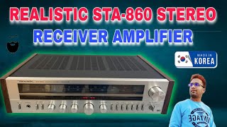 REALISTIC STA-860 STEREO RECEIVER AMPLIFIER MADE IN KOREA