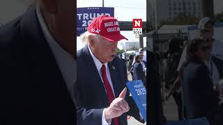 Donald Trump Impersonator Seen Outside DNC