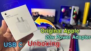 apple 20w power adapter unboxing | how to check original iphone charger 20w 🥵