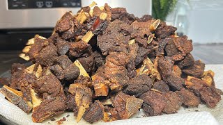 how to fry perfect african goat meat that can last for a year/african goat meat recipe