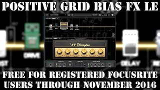 (EXPIRED) Focusrite BIAS FX LE by Positive Grid