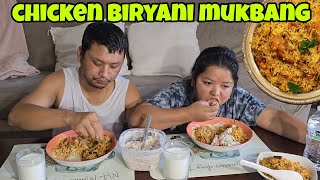 मुनाले मिठो चिकेन बिर्यानी पकाइएर मलाई खुवाई || chicken biryani mukbang