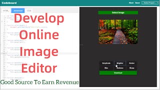 Javascript image editor: Create a image editor with HTML Canvas and Javascript | foto.js | Part 1