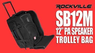 Rockville Audio SB12M 12 Inch PA Speaker Rolling Travel Bag (Review)