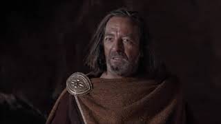 David Spares Saul's Life scene from The Bible Miniseries
