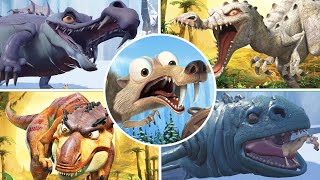 Ice Age Scrat's Nutty Adventure \u0026 Dawn of the Dinosaurs All Bosses (No Damage)