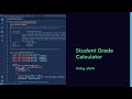 Student Grade Calculator Using Java || java  project | codsoft Intership | java developer |Intership
