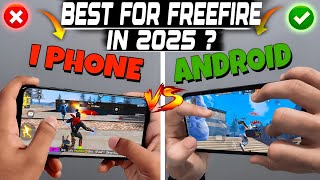 iPHONE vs ANDROID Which is Best for freefire in 2025 ? 😳 Shocking Results - MAX FF