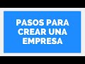 👍 PASOS PARA CREAR UNA EMPRESA  👉Estudio Contable En Lima