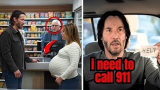 Young Pregnant Worker Writes Message on Keanu Reeves Receipt, Keanu Knows He Has to Act Fast!