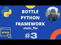 Python | Bottle Web Framework - Part 3 - Static Files static_file