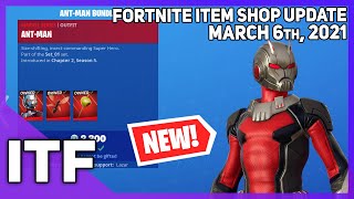 Fortnite Item Shop *NEW* ANT-MAN + MARVEL SHOP! [March 6th, 2021] (Fortnite Battle Royale)