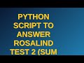 Codereview: Python script to answer Rosalind test 2 (sum of two squares)