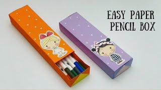 DIY Pencil Case / How to make Pencil Box with Paper / Origami Pencil Box / Paper Craft / DIY Box