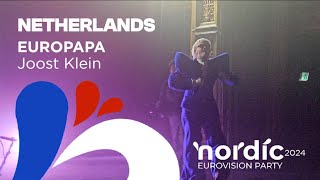 🇳🇱 Joost Klein - Europapa (The Netherlands 2024) I Live at Nordic Eurovision Party 2024