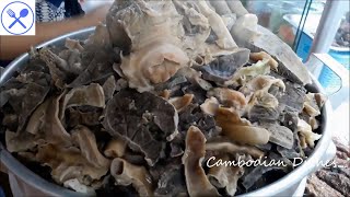 ពោះគោទឹកប្រហុក | Boiled Beef Offal With Prahok Sauce | Street Food