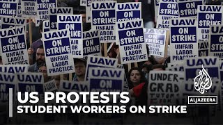 California academic workers strike in support of pro-Palestinian protests