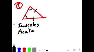 Geometry Unit 5 Triangle Classification Examples