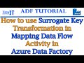 How to use Surrogate Key Transformation in Mapping Data Flow Activity in Azure Data Factory 2022