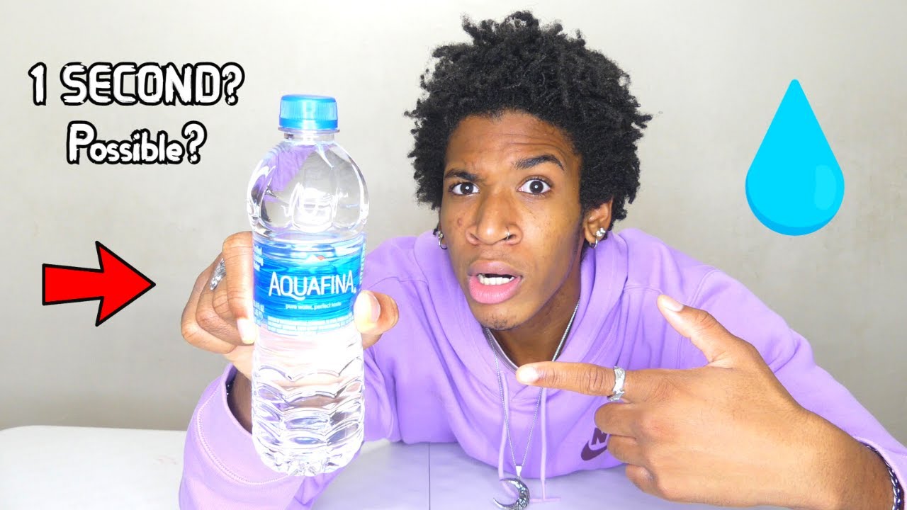 1 Second Water Drink Challenge Youtube