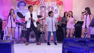 THE SINGING SOLDIER MEL SORILLANO  WITH THE SUPERSTAR MS NORA AUNOR  BDAY OF MAMA JOSIE NOLASCO.