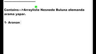 Visual Basic .NET - Ders 304 : ArrayList - Contains-1