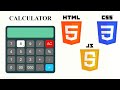 How To Make Calculator Using HTML CSS and JAVASCRIPT | Step-By-Step Tutorial