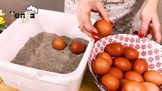 eggs stay fresh for a year without refrigeration! just do this!