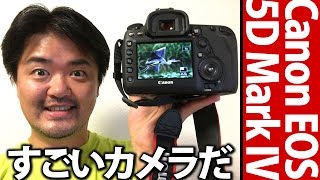 すごいカメラだ！Canon EOS 5D Mark IV 実写作例あり！飛びもの・動きものOKの高性能AFが柵越しの被写体も放さず追う！キヤノン デジタル一眼レフカメラ