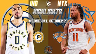 Indiana Pacers vs New York Knicks QRT 1 Highlights - October 25, 2024 | 2024-25 NBA Season