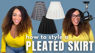 How to Style a Pleated Mini Skirt with What You Already Own