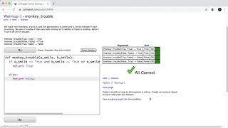 CodingBat Python Warmup #1 (Five Problems)