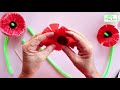 poppy flower craft easy tutorial anzac day u0026 remembrance day