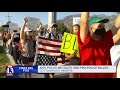 Dueling protests ensue outside Cottonwood Heights City Hall following arrest of nine