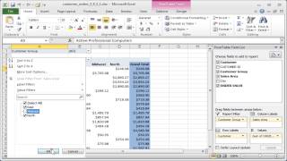 Excel pivot filter: Filtering data in a pivot table
