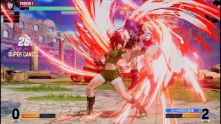 KOF15　レオナ　神業…３４Hitコンボ　爆破タイミングが完璧すぎる