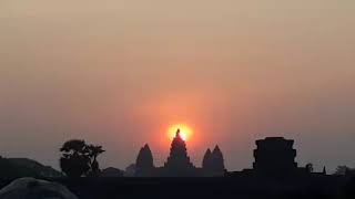 Sunrises Over Angkor Wat Tower / ថ្ងៃរះនៅប្រាសាទអង្គរវត្ត