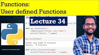 🔵 User-Defined Functions in Python || Define own Functions in python || Python for Beginners
