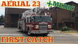 **FIRST CATCH/SPARE** Calgary Spare Aerial 23 Responding HOT | CFD