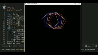 Python Turtle Polygon Program