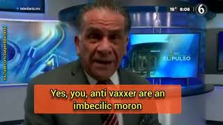 Mexican TV Host Rants against #AntiMask & #AntiVaxx folks Arnab Goswami style 😜