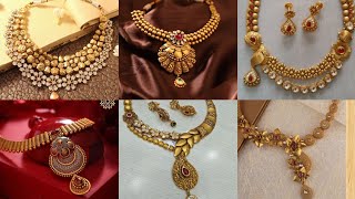 Antique Gold Necklace Design || Latest Gold Antique NeckPiece